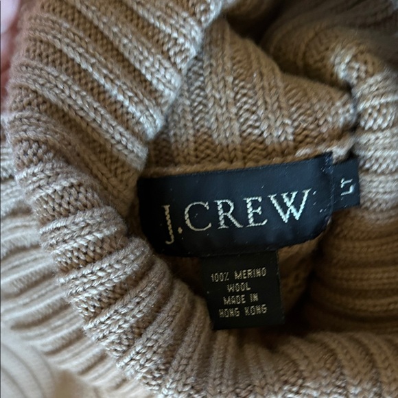 J. Crew Mens Ribbed Merino Wool Sweater in Tan - Picture 2 of 3